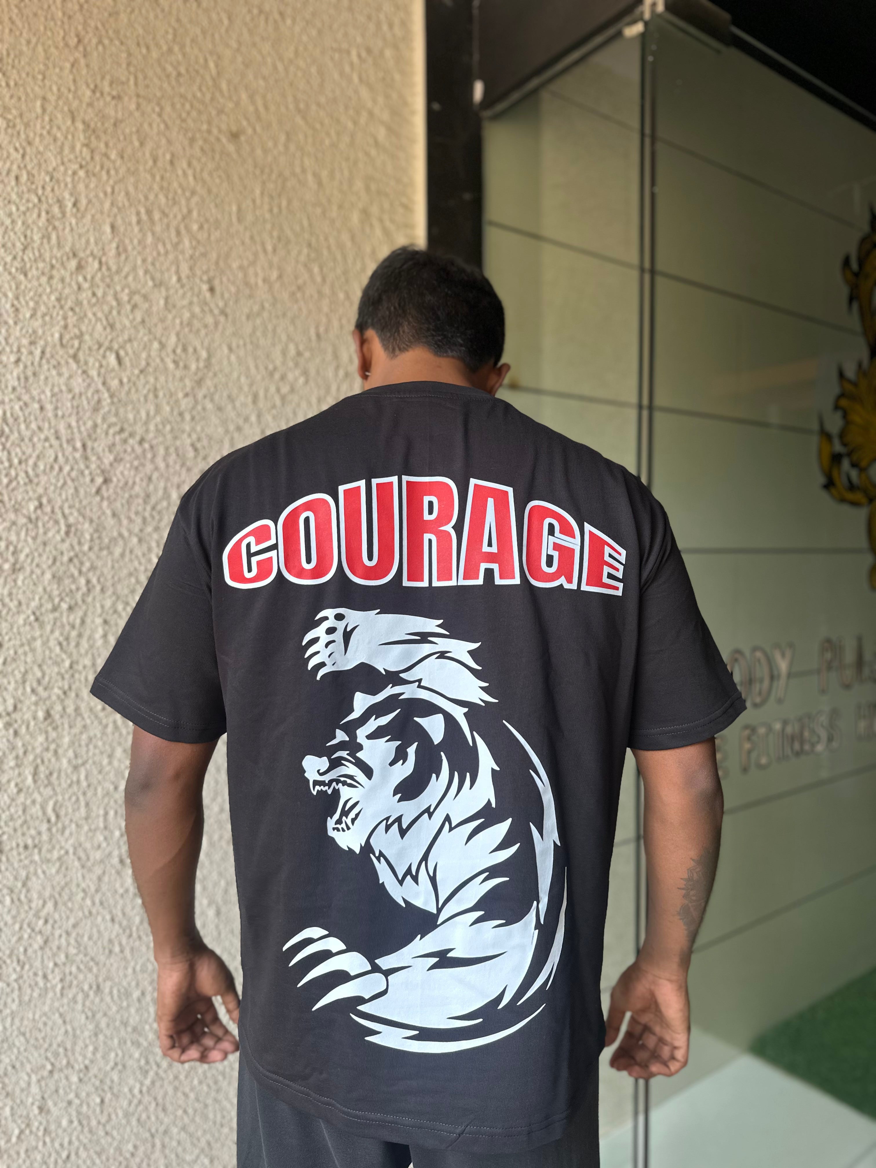 Courage Bear Oversized Tshirt