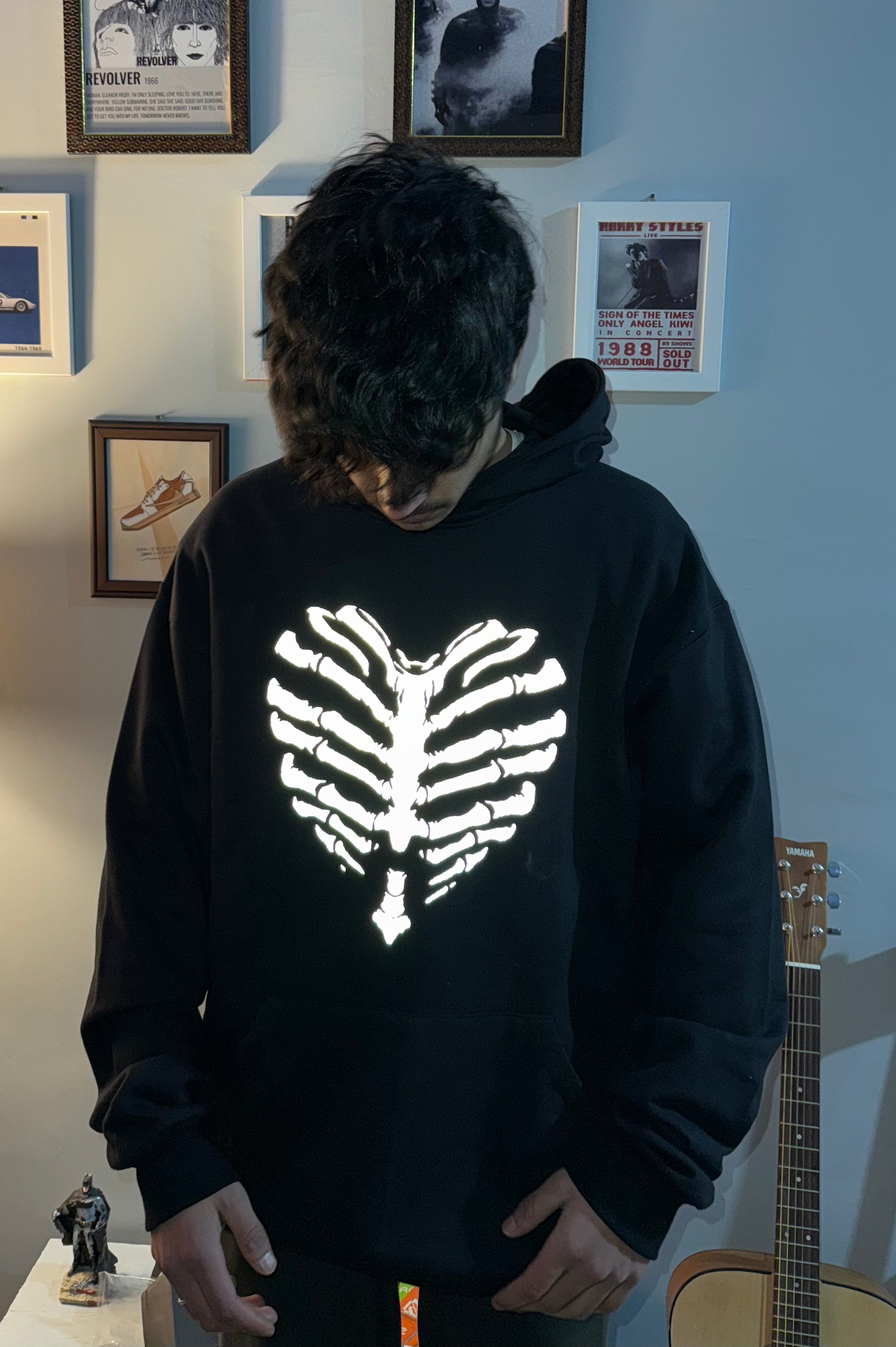 Stranger Oversize Reflective  Hoodie