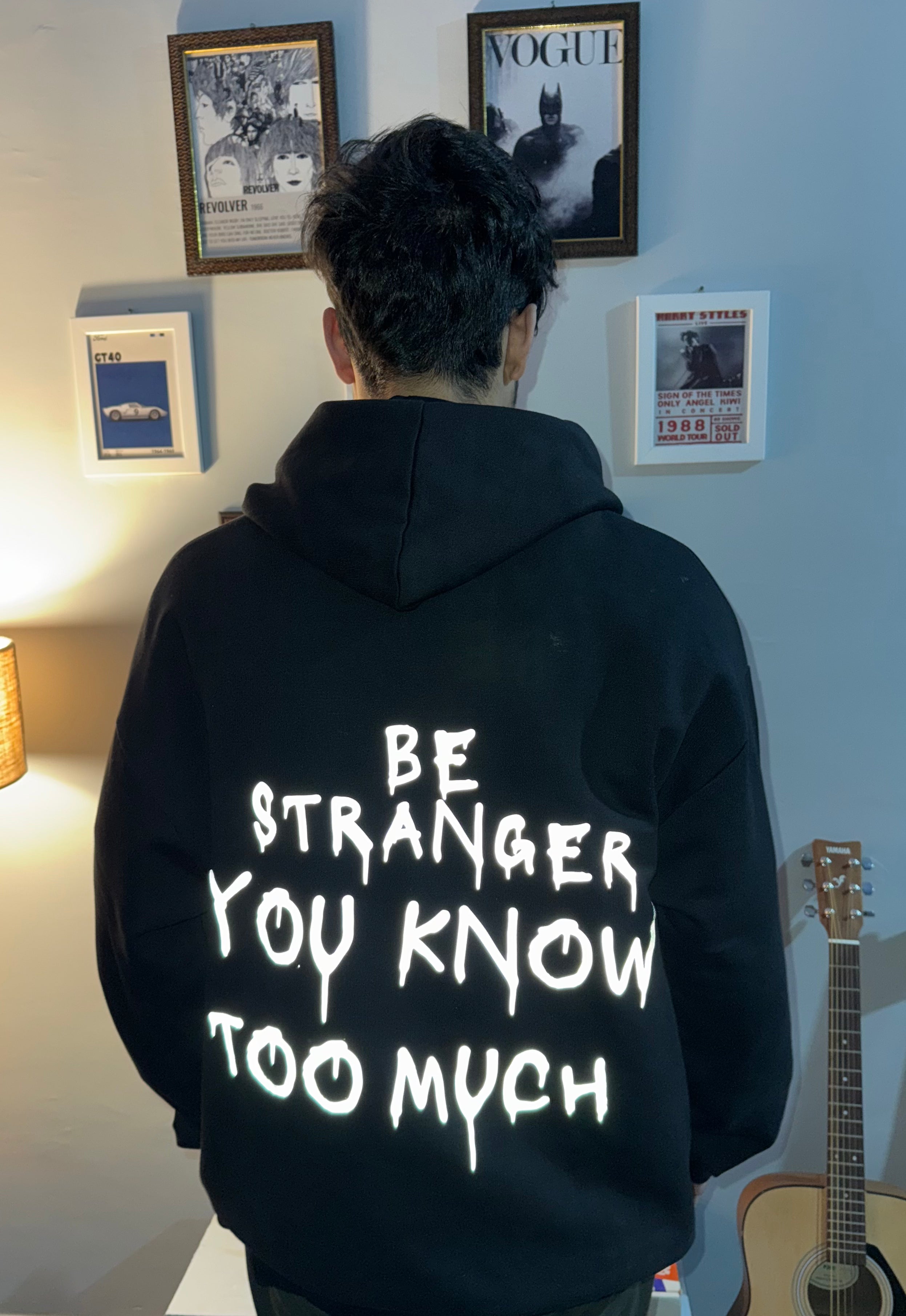 Stranger Oversize Reflective  Hoodie