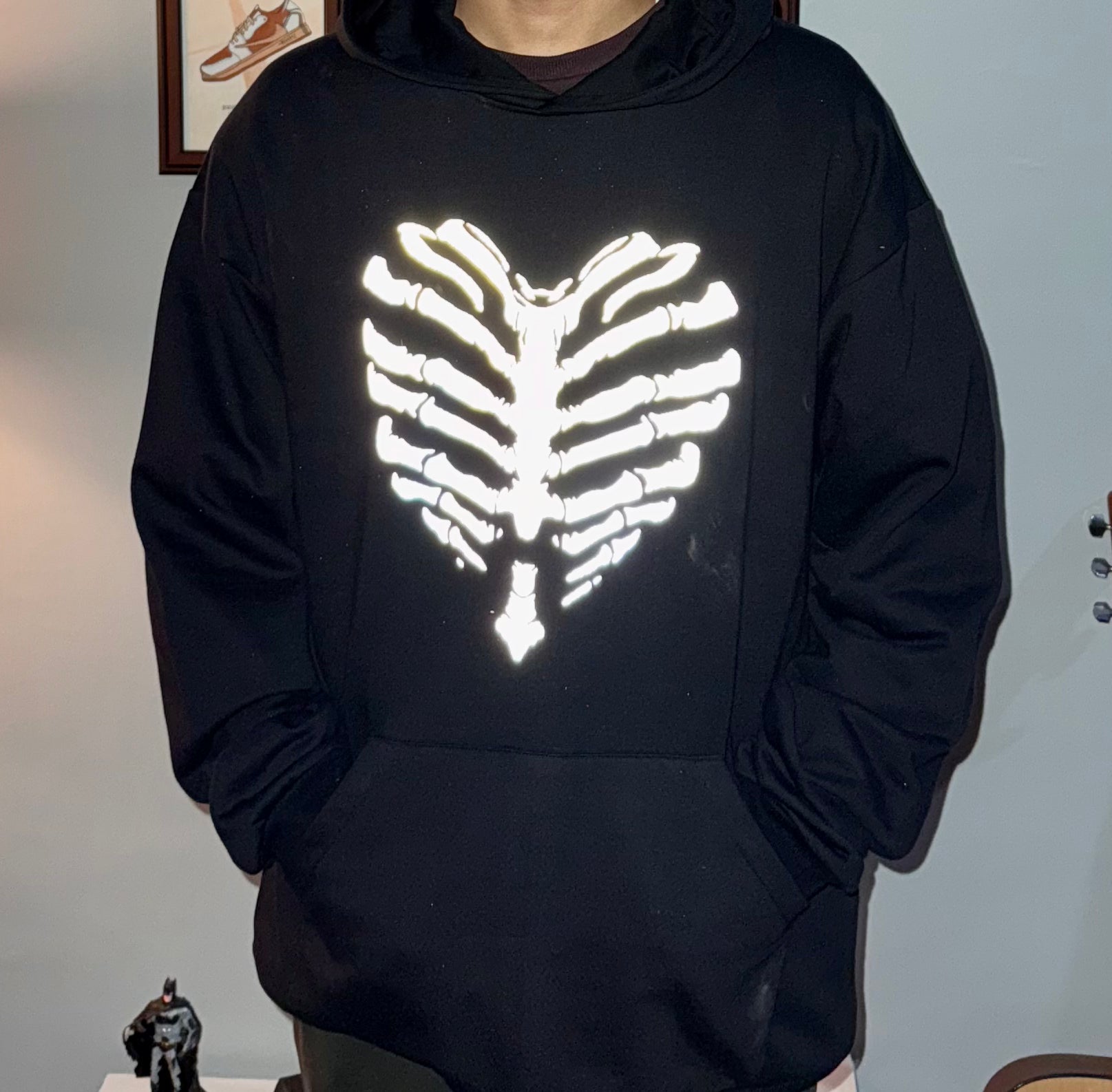 Stranger Oversize Reflective  Hoodie