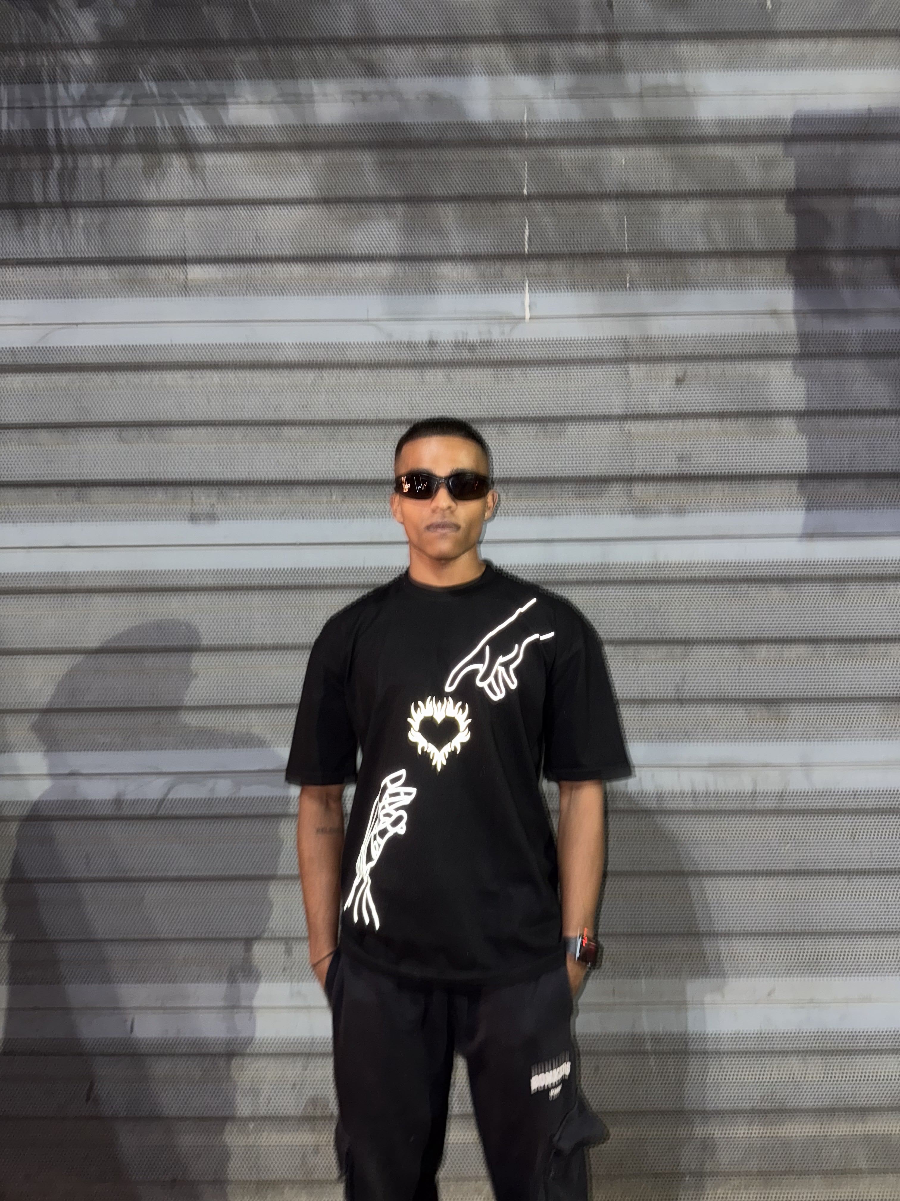 Two Souls Oversize Reflective T-shirt