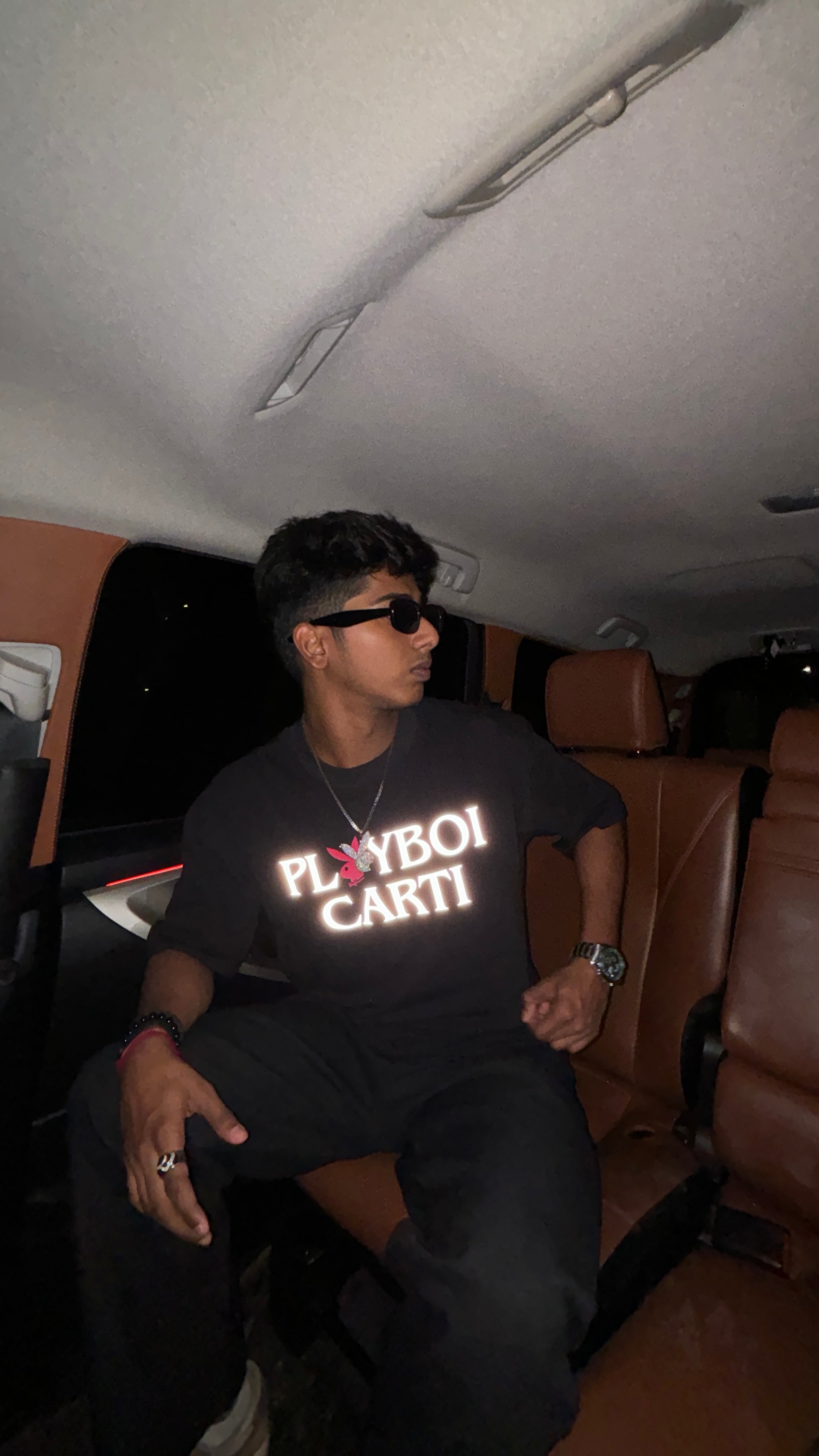 Playboi Carti Reflective Oversize Tee