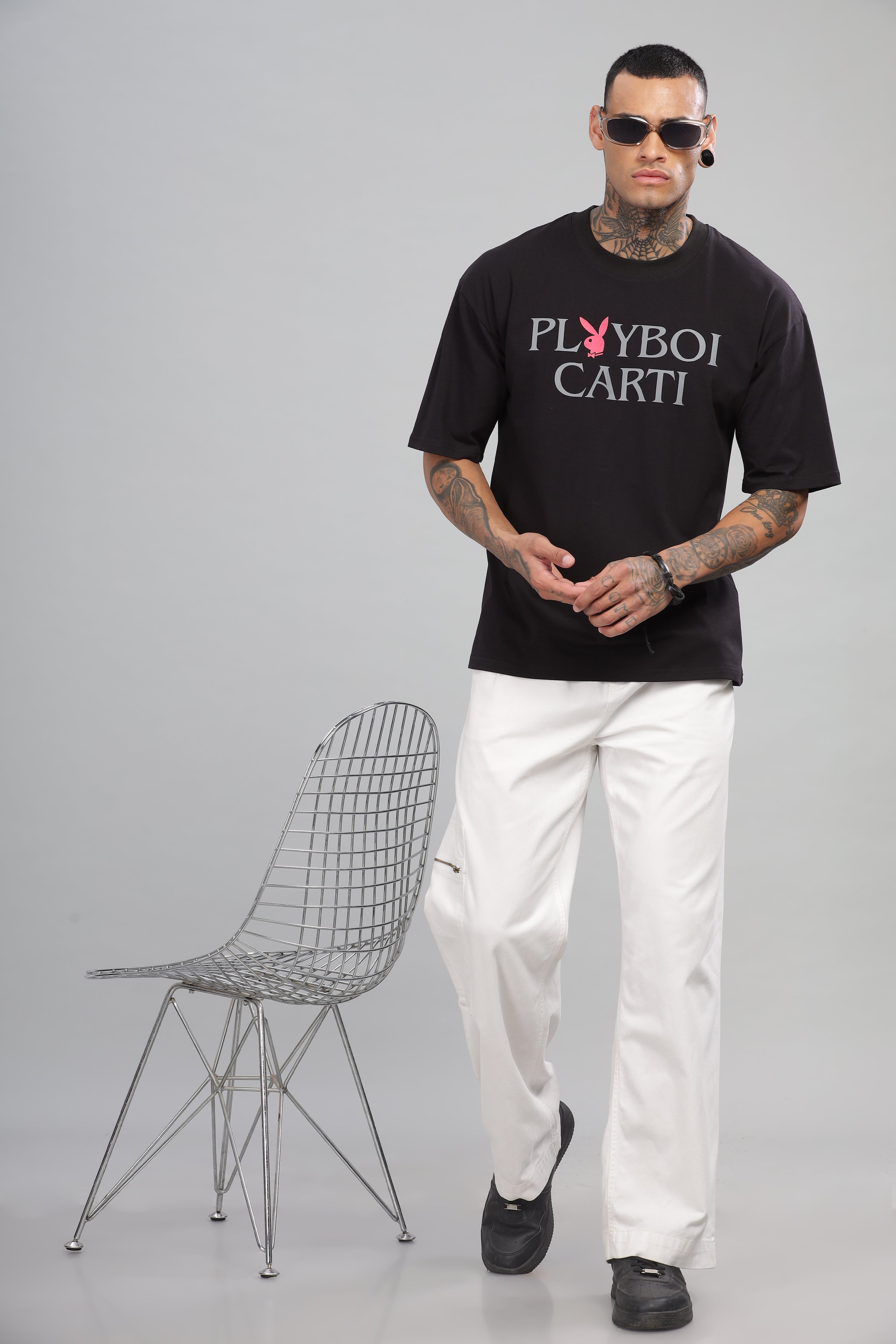 Playboi Carti Reflective Oversize Tee