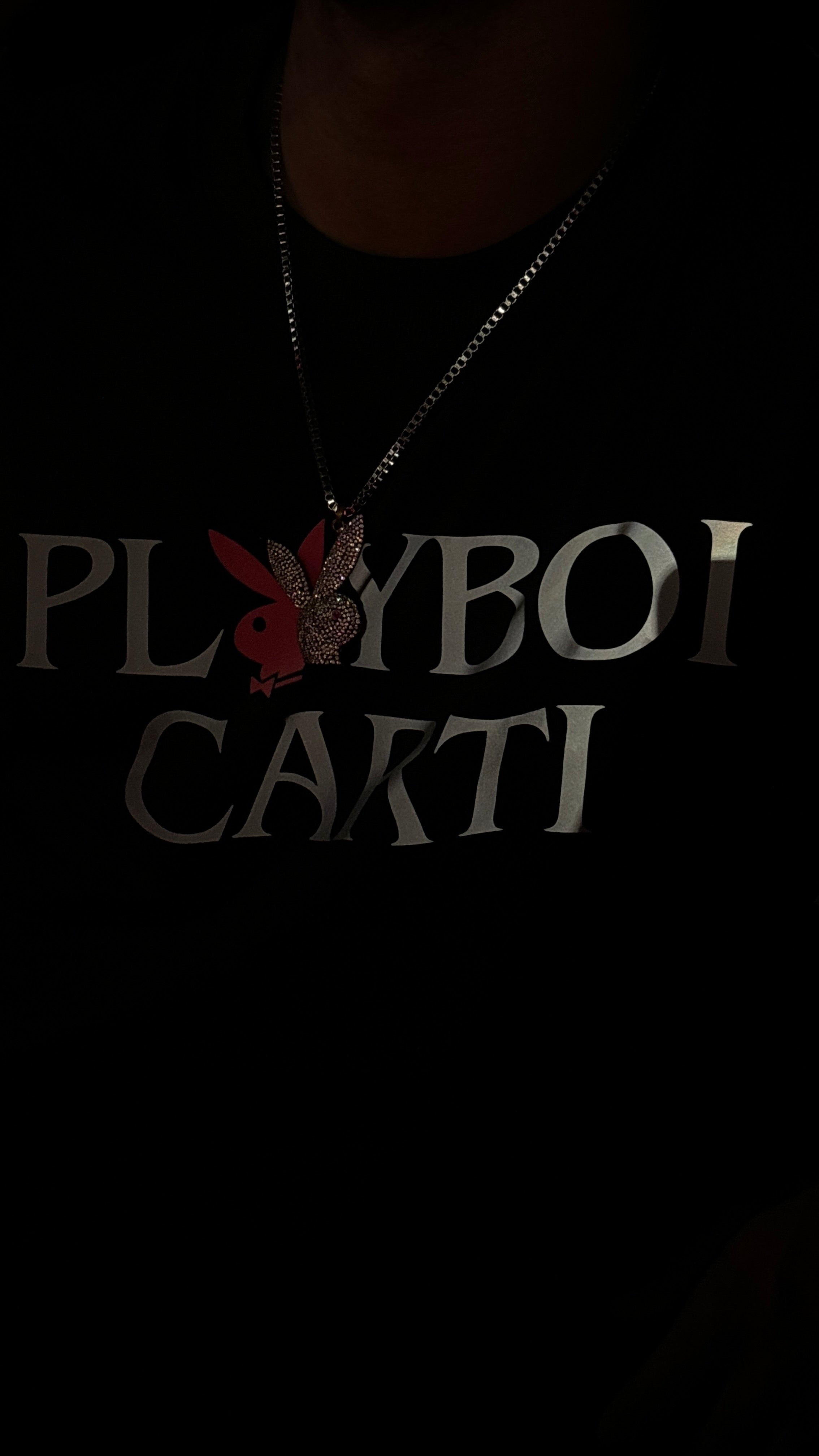 Playboi Carti Reflective Oversize Tee