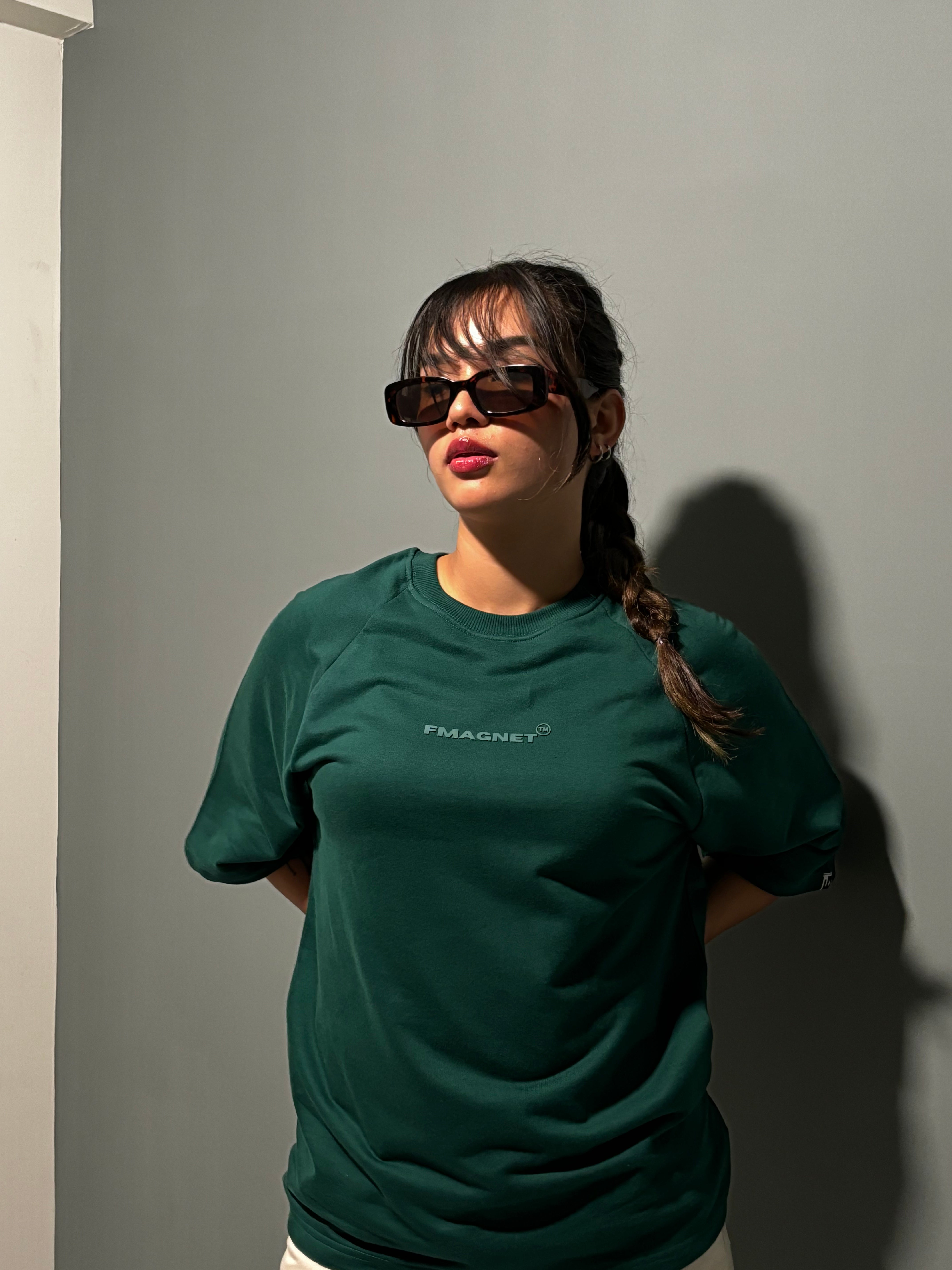 Emerald Green Essential Heavyweight Oversized T-Shirt