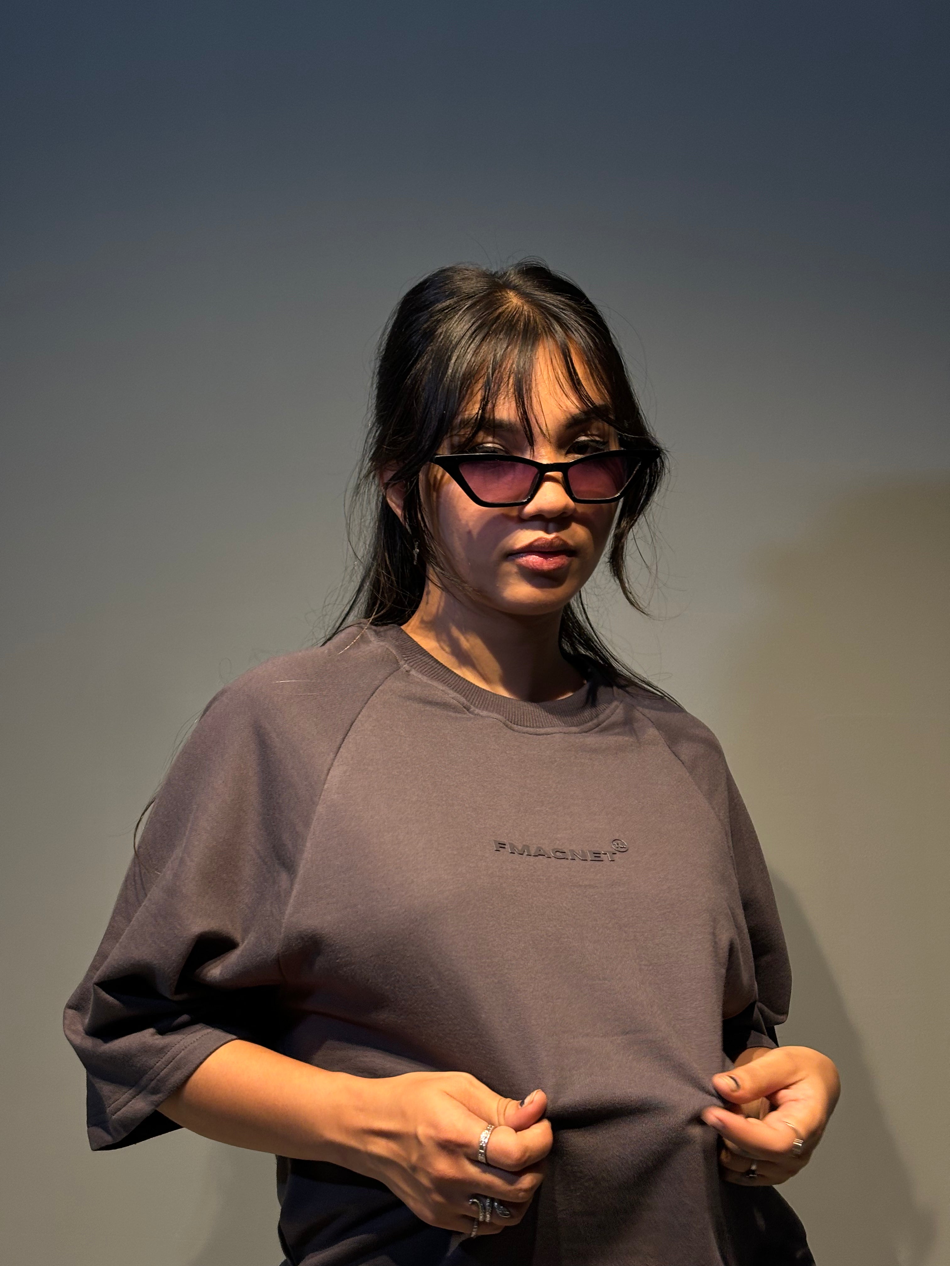 Space Grey Essential Heavyweight Oversized T-Shirt