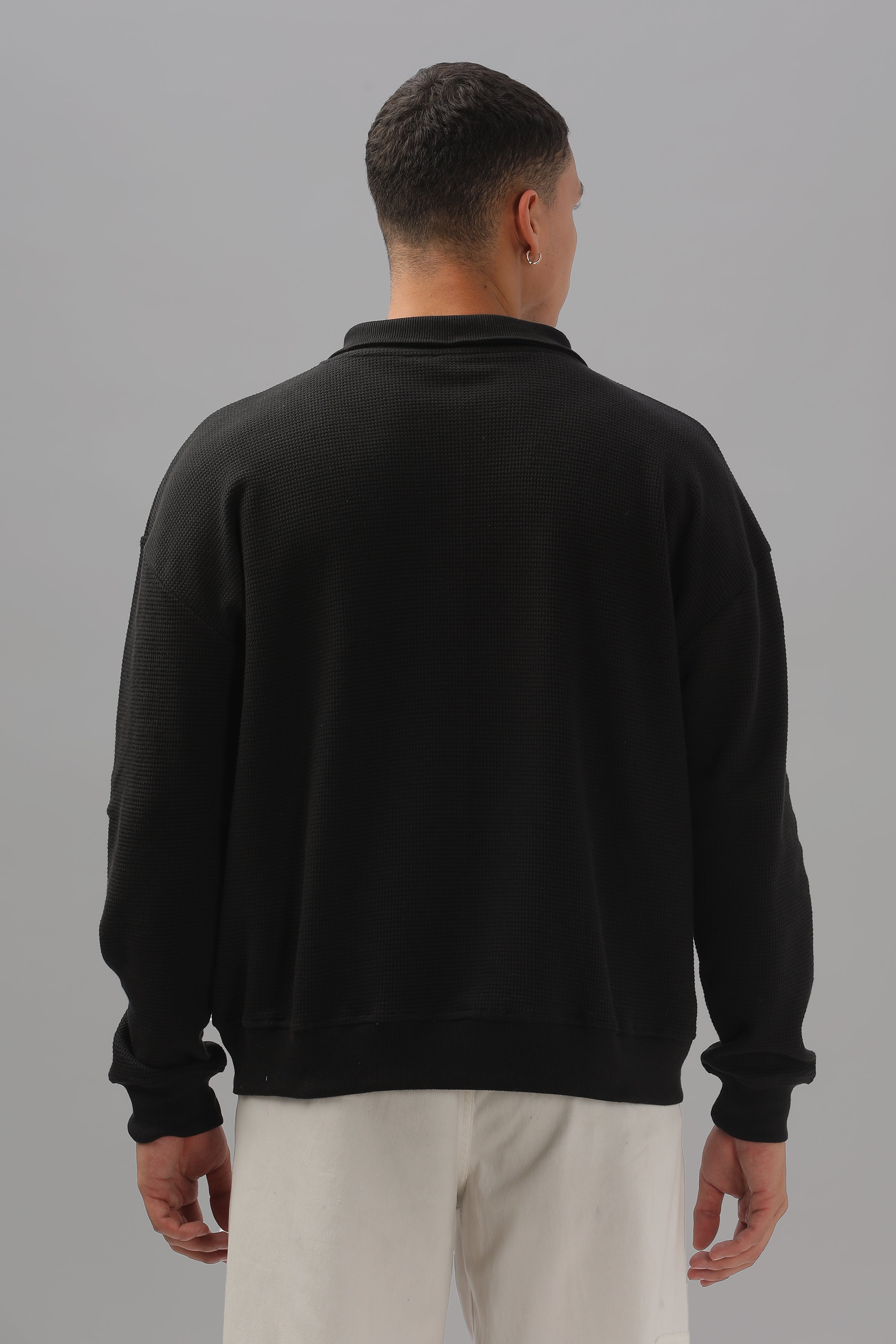 Black Half Zip Jumper