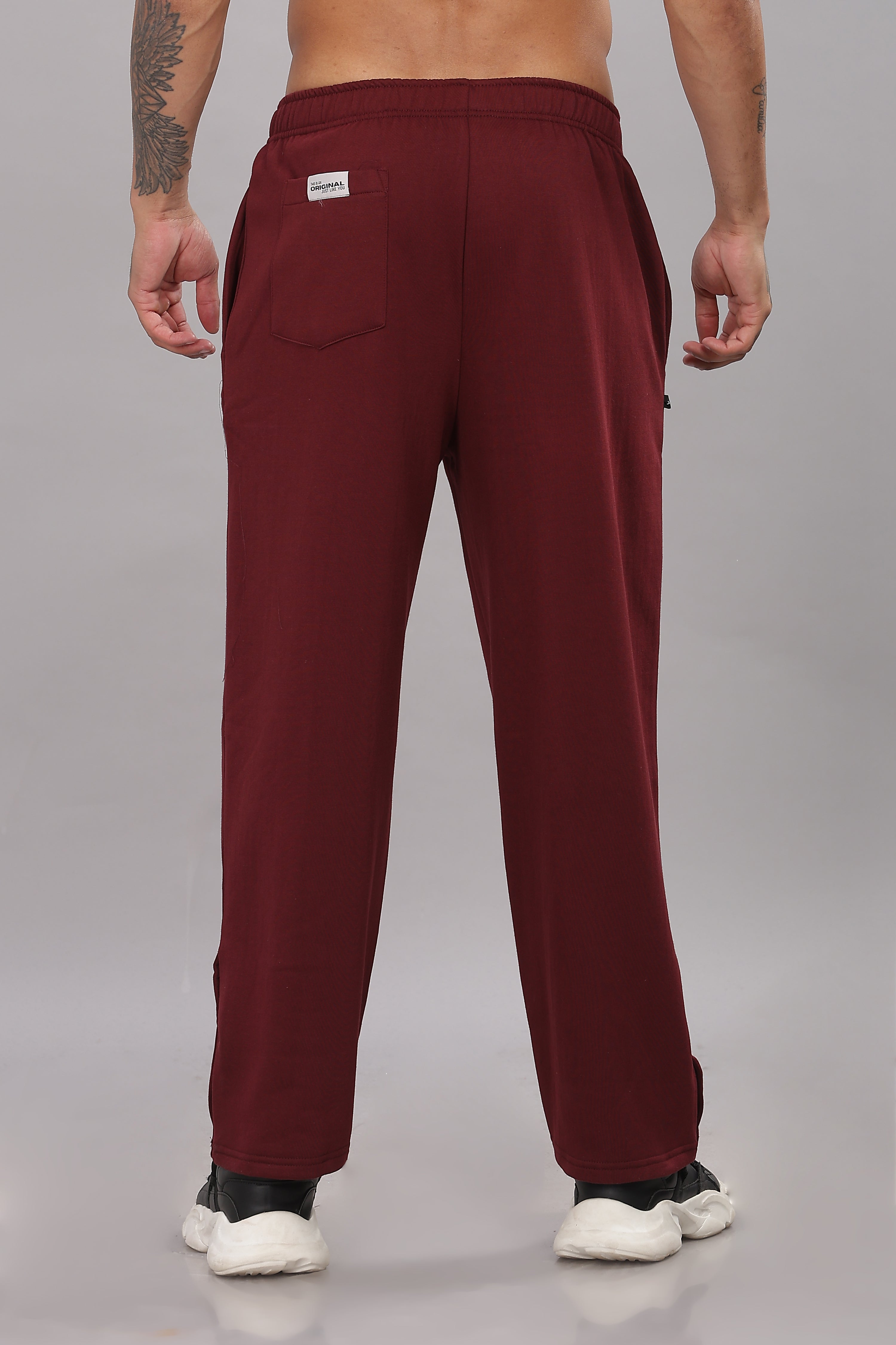 Triple Snap Sweatpants - Merlot