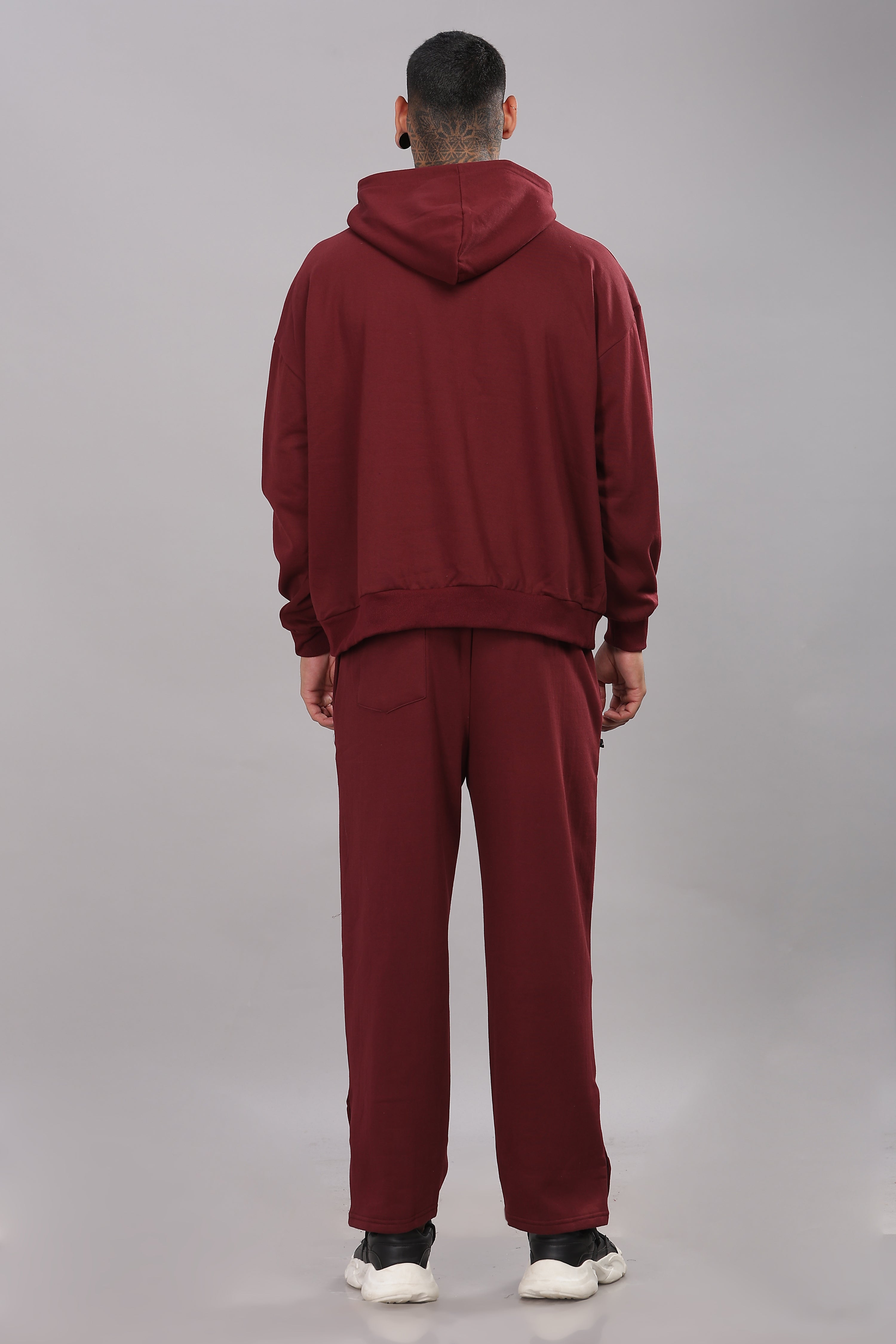 Triple Snap Sweatpants - Merlot