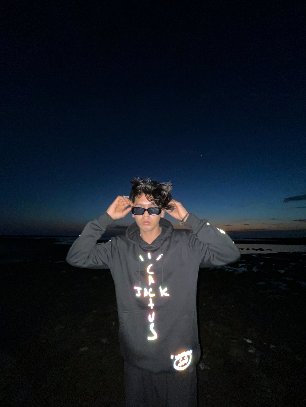 Travis Scott Cactus Jack Rainbow Reflective Hoodie