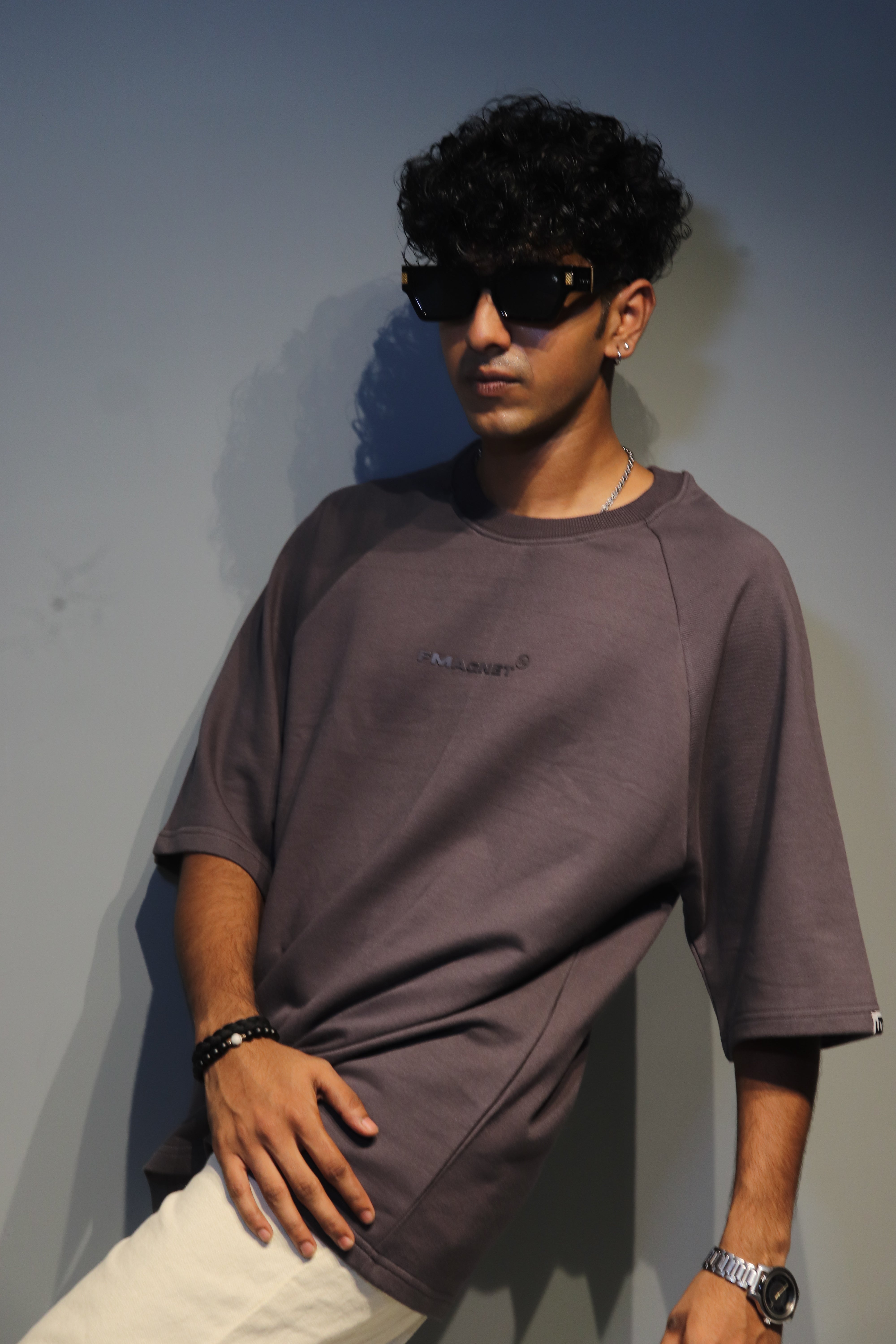 Space Grey Essential Heavyweight Oversized T-Shirt