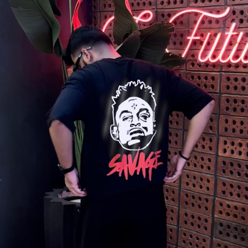 21 Savage Reflective Oversized Tee