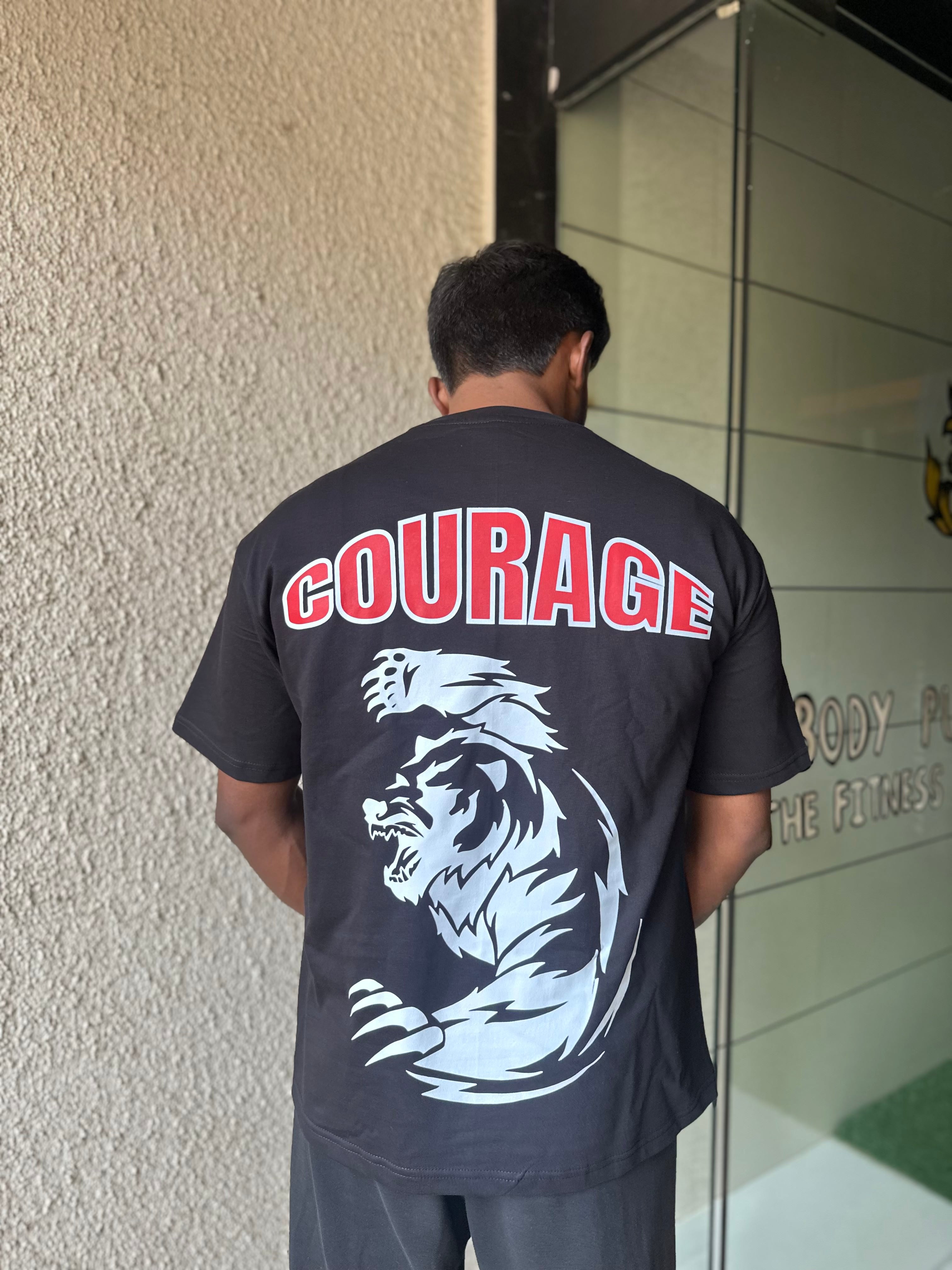 Courage Bear Oversized Tshirt
