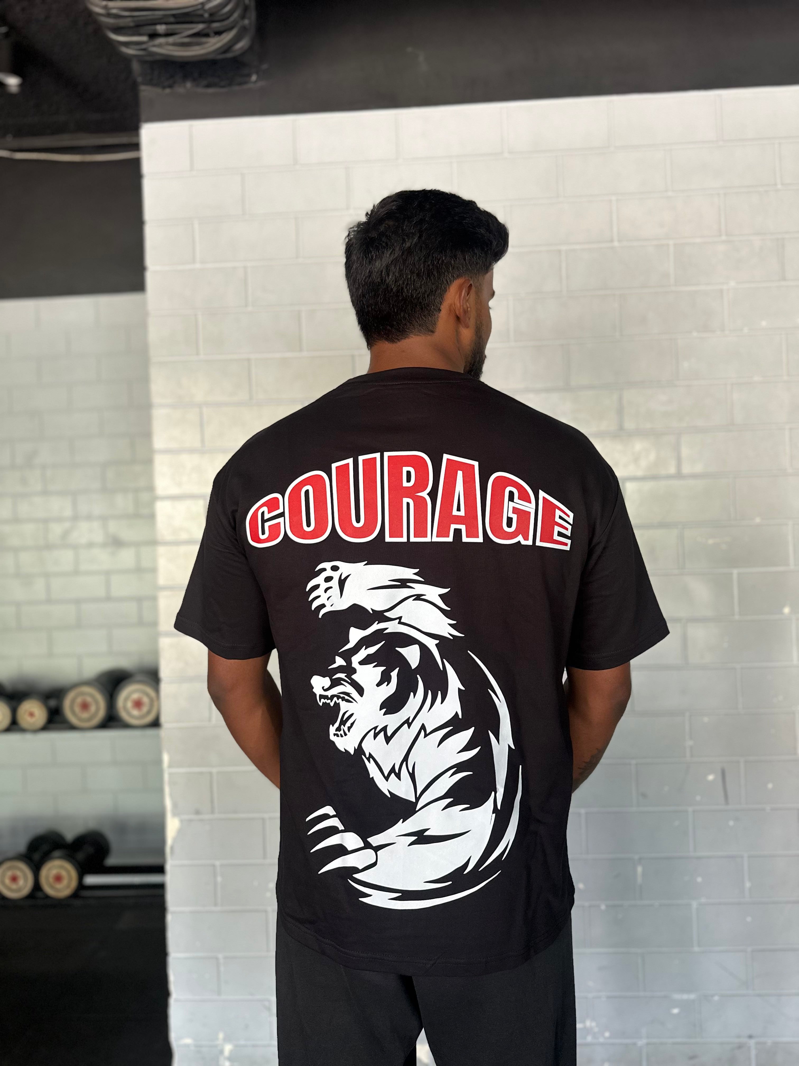 Courage Bear Oversized Tshirt