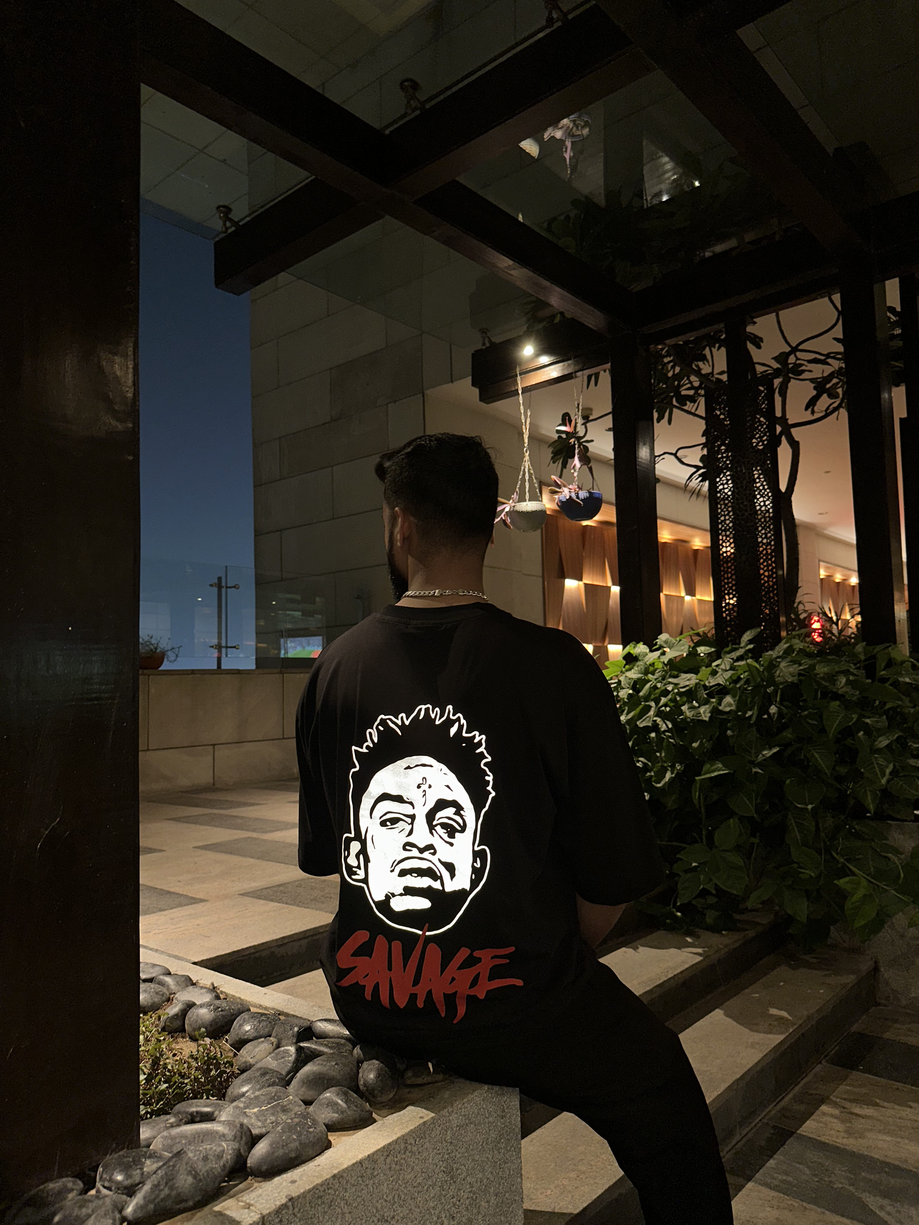 21 Savage Reflective Oversized Tee