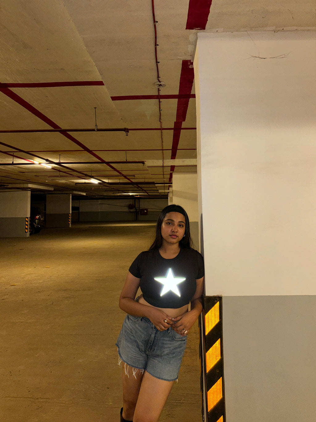 Reflective Star Baby Tee