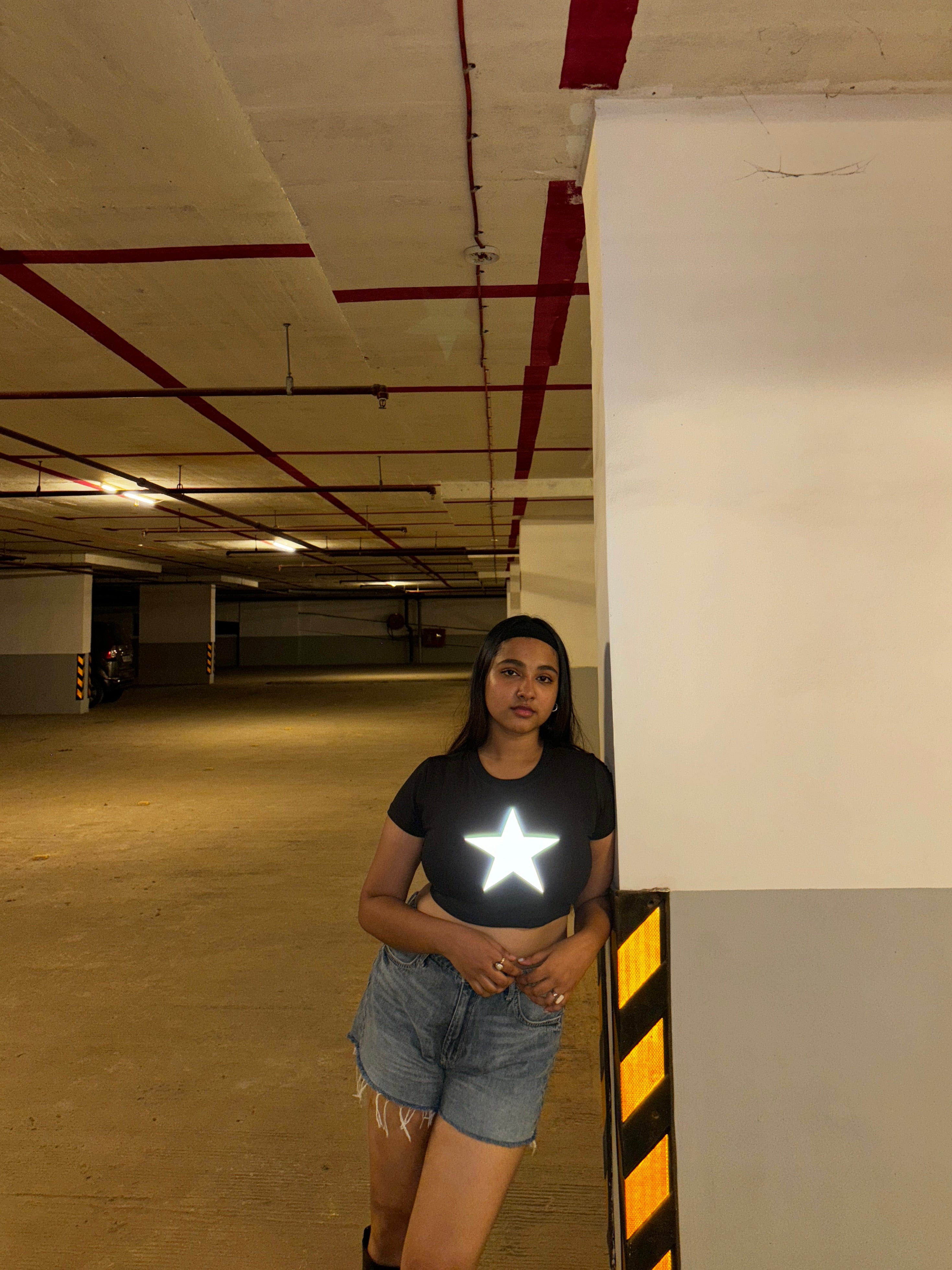 Reflective Star Baby Tee