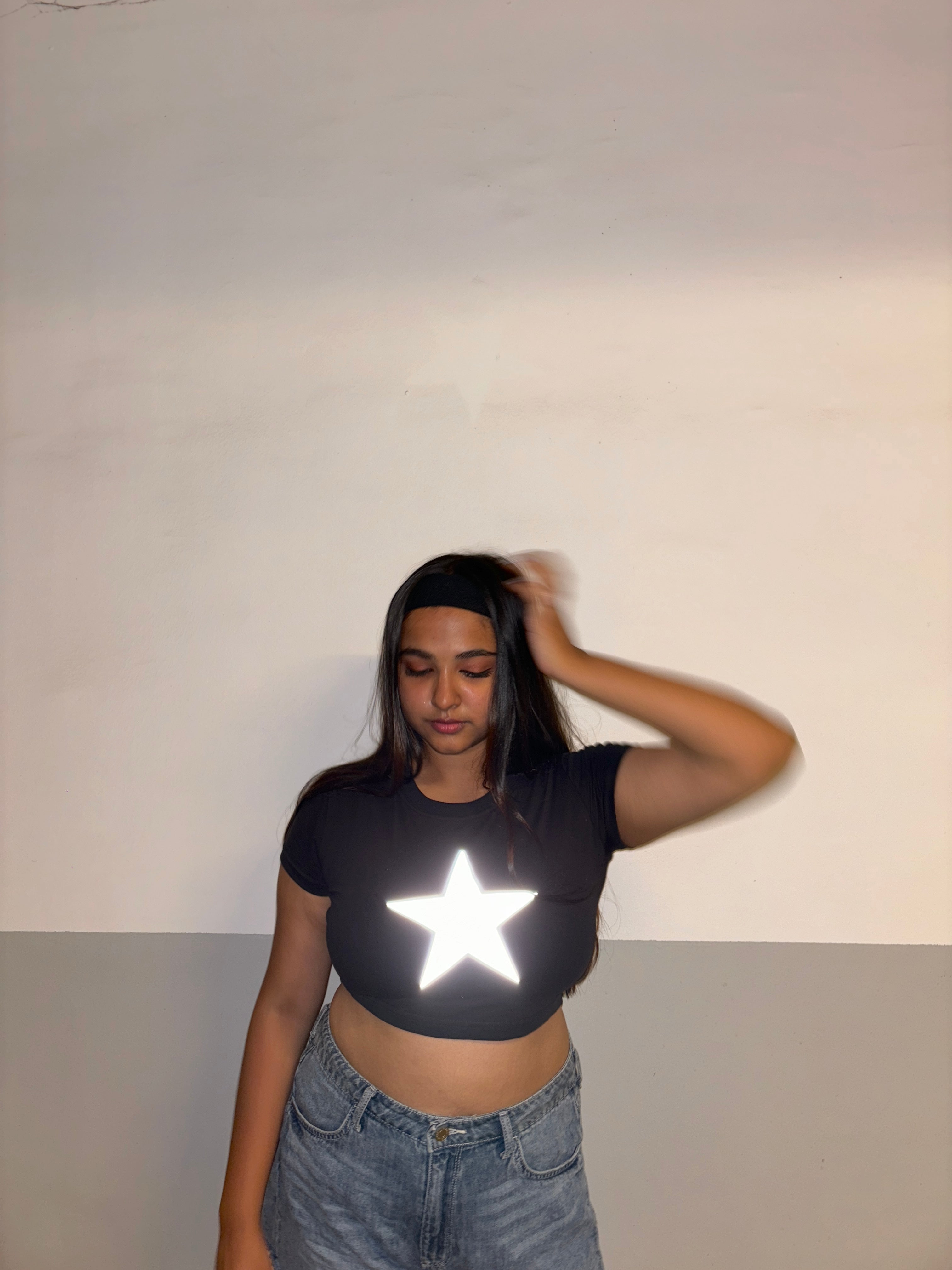 Reflective Star Baby Tee