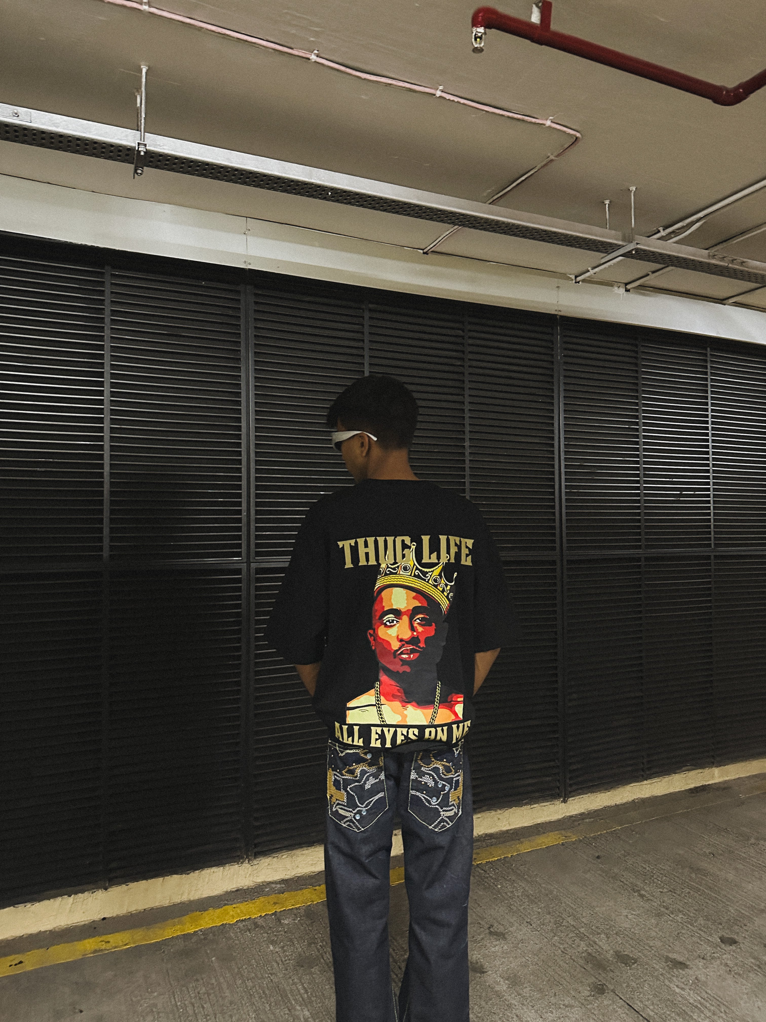 Tupac Reflective Oversize T-shirt