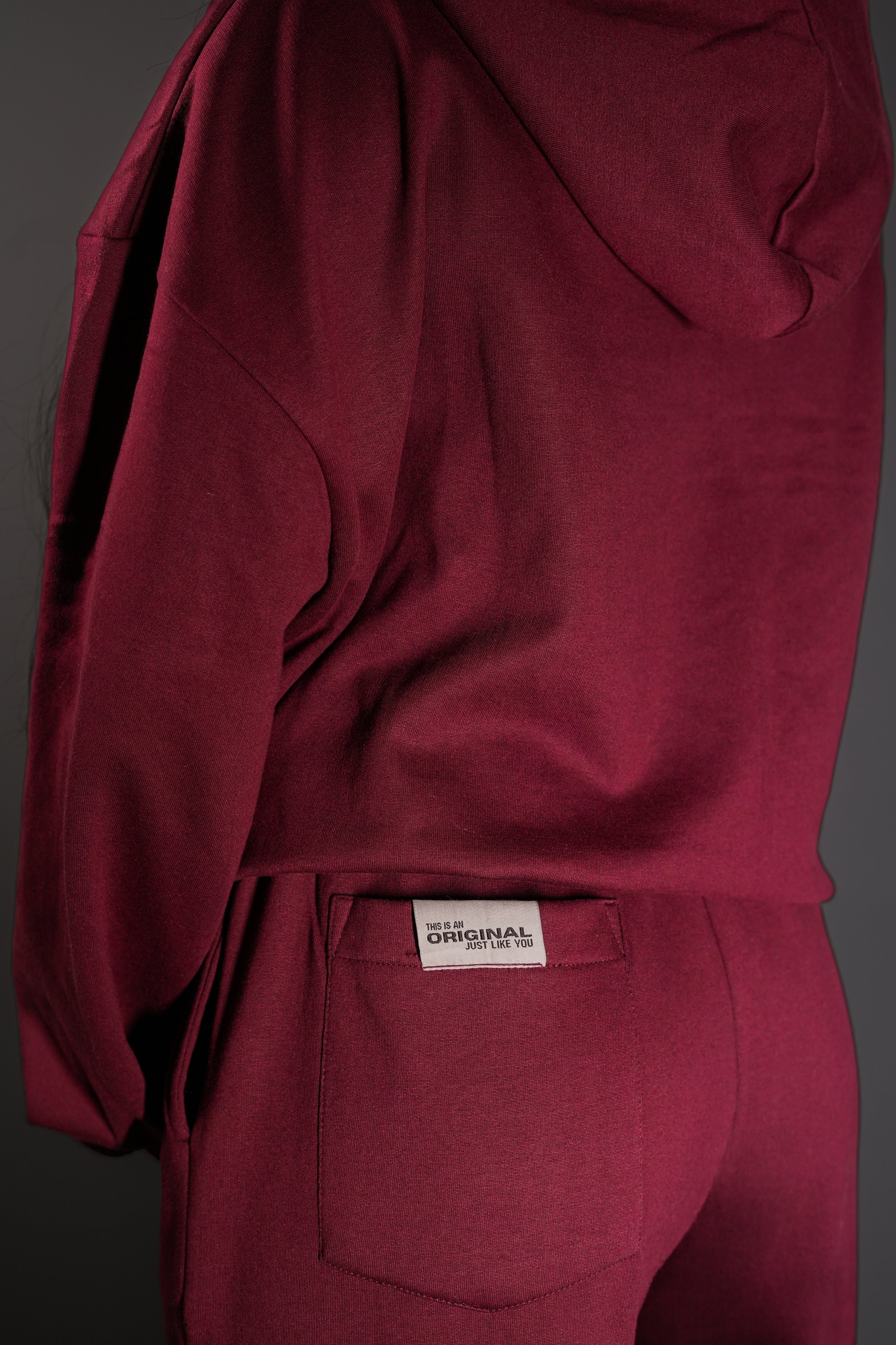 Triple Snap Sweatpants - Merlot