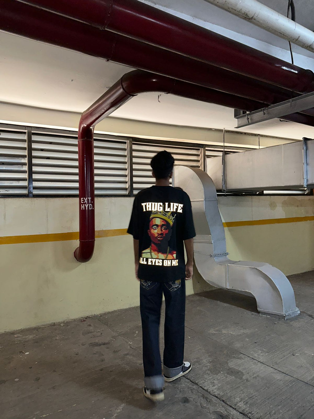Tupac Reflective Oversize T-shirt