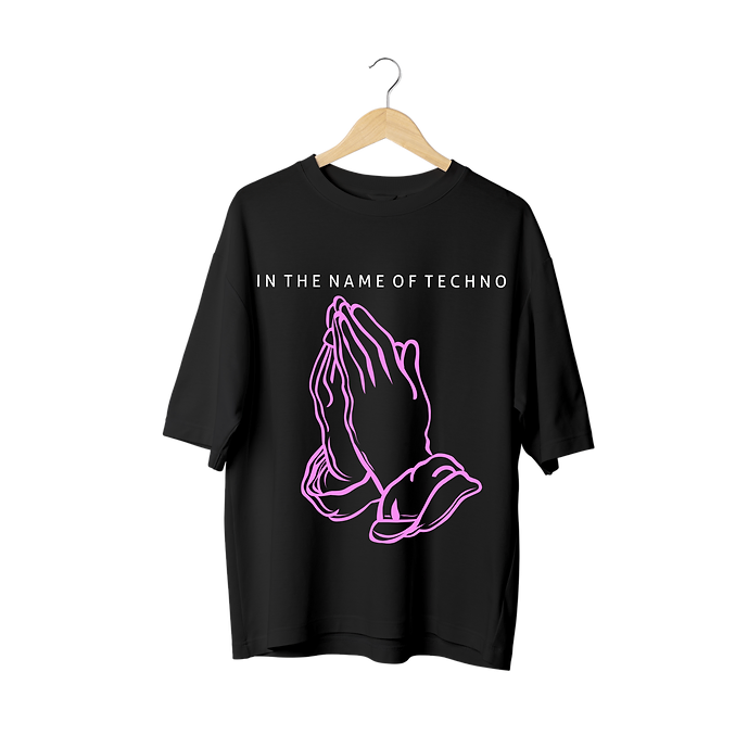 Deep Techno Reflective Oversize T-shirt
